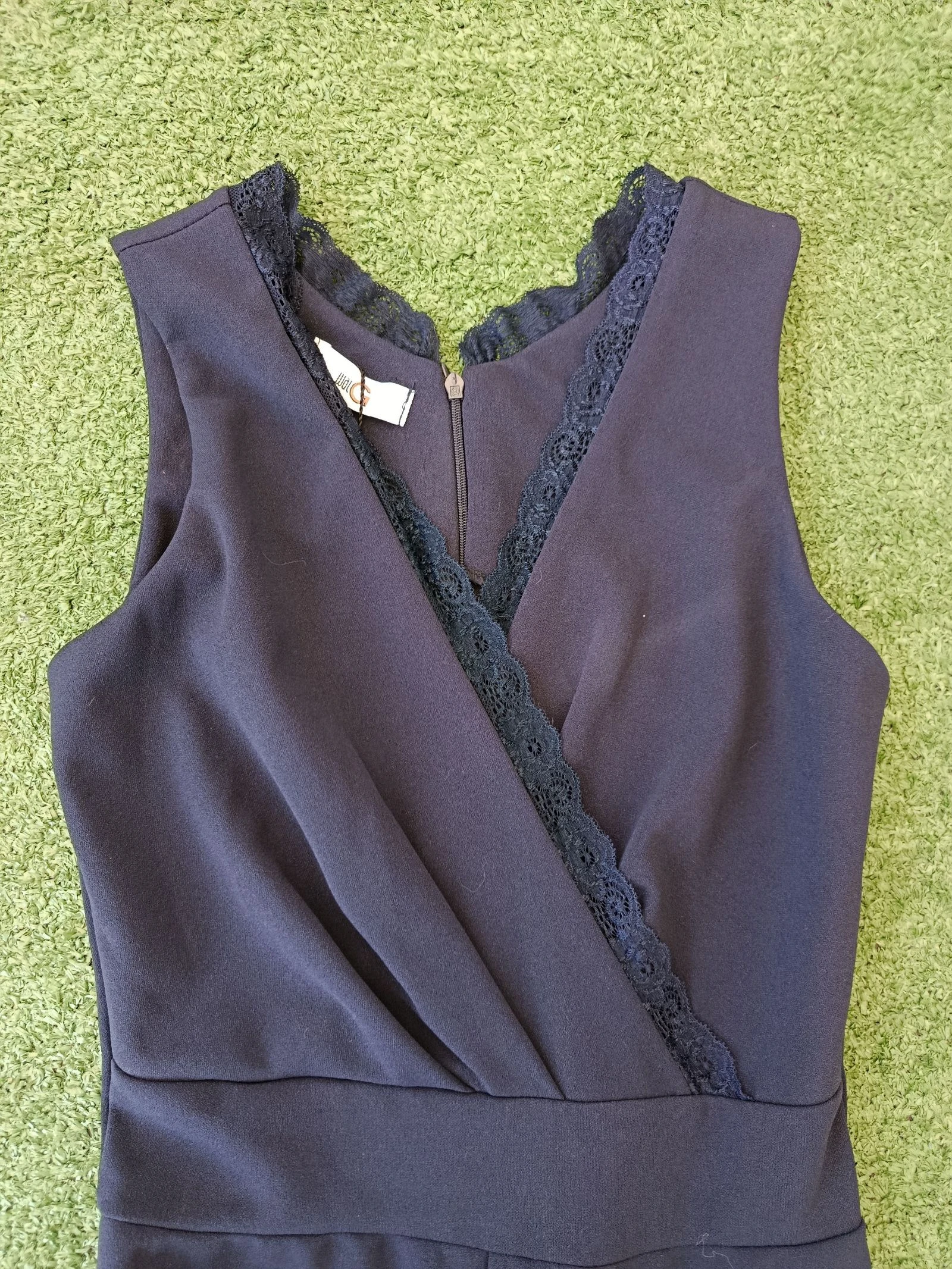 Combinado sin mangas azul marino detalles de telle WalG nuevo – photo 8